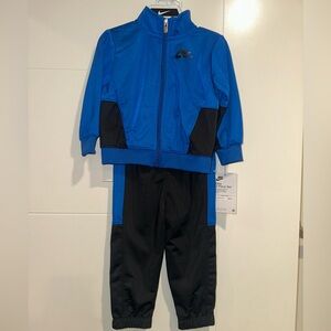 Nike Kids Blue and Black Track Set
